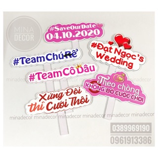 Bảng Hashtag Cầm Tay - Combo Theo Set - Size Mini