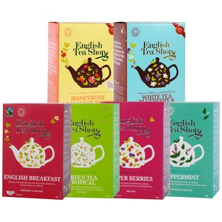 Trà thảo mộc chứng nhận hữu cơ English Tea Shop (20 gói), 5 Loại