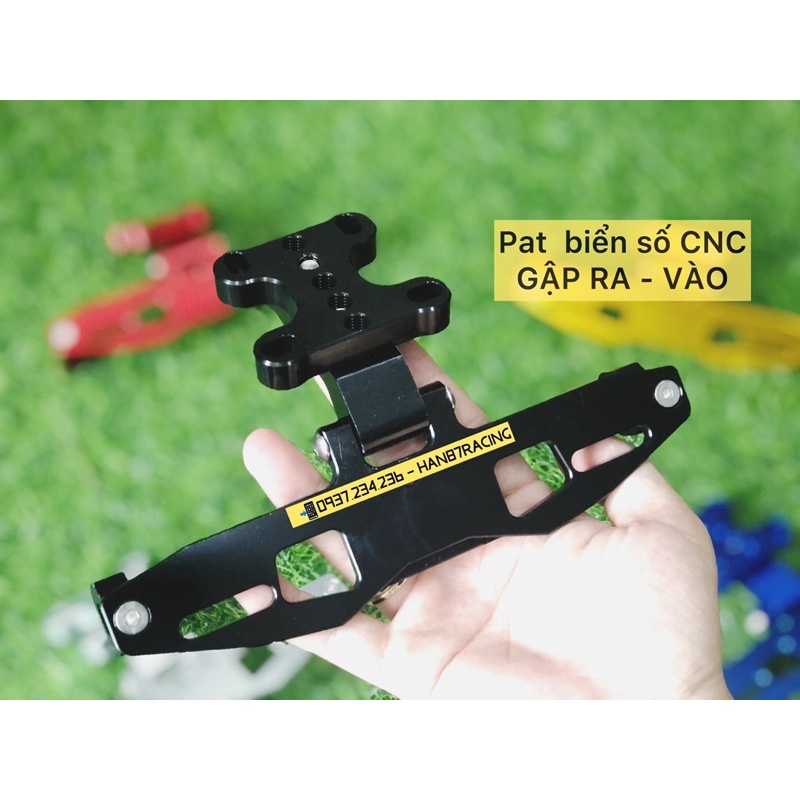 Pat Biển Số Gập Ra Vào - nhôm CNC  CBR150 Gsx150 R15 MT15 CBR650
