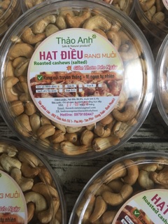 Hạt điều rang muối sạch vỏ lụa 500gr