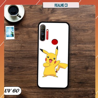 Ốp điện thoại Realme C3 lưng nhám viền cao su dẻo in hình