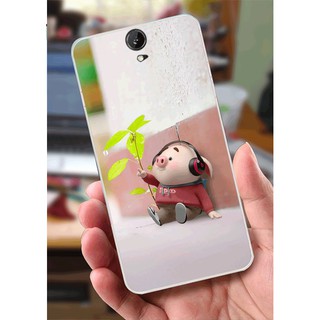 Ốp Lưng HTC One E9 / E9 Plus  (Dẻo) - Heo Đeo Tai Nghe Nhạc