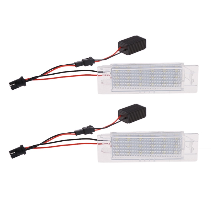 Set 2 Đèn LED Chiếu Biển Số Xe Ô Tô Vauxhall Astra Corsa Insignia Zafira 18 LED