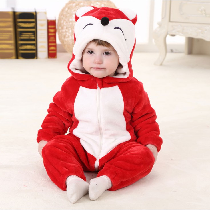 Bộ đồ ngủ pijama hóa trang hình chú cáo dành cho các bữa tiệc Halloween