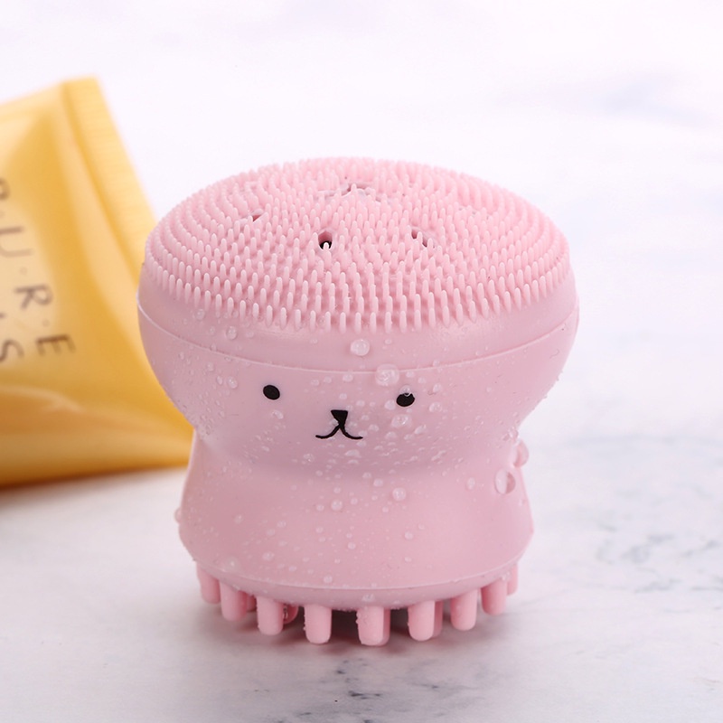 1 Cọ Rửa Mặt Silicone Hình Bạch Tuộc / Sứa / Sứa