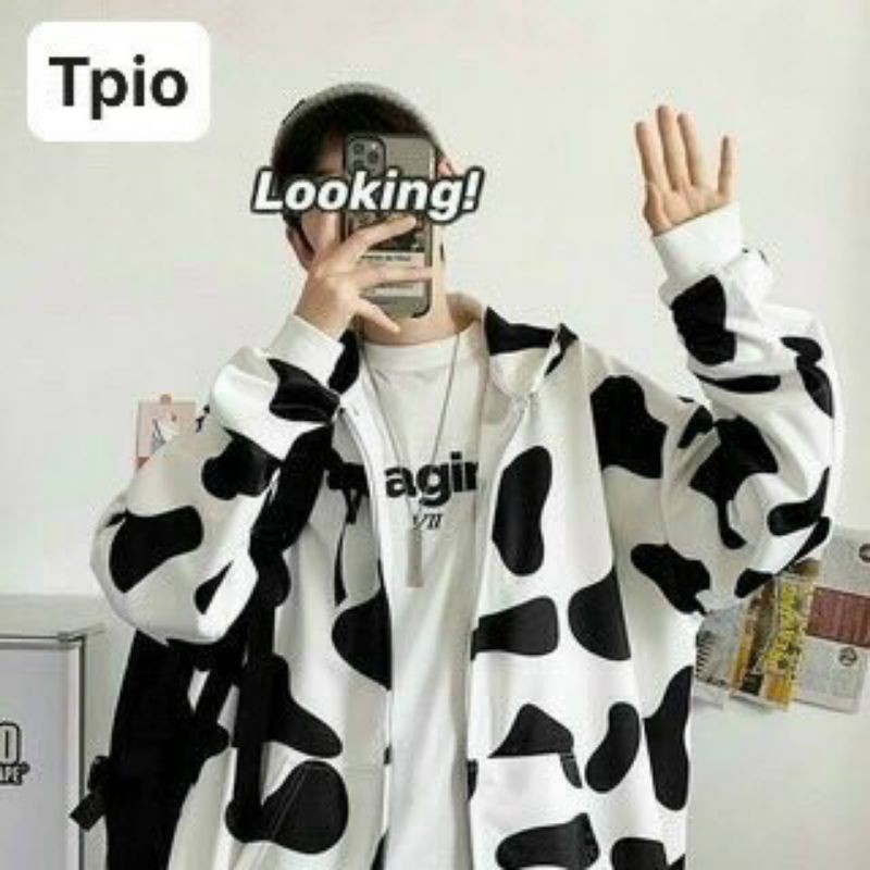 Áo khoác và quần bò sữa phom rộng | BigBuy360 - bigbuy360.vn