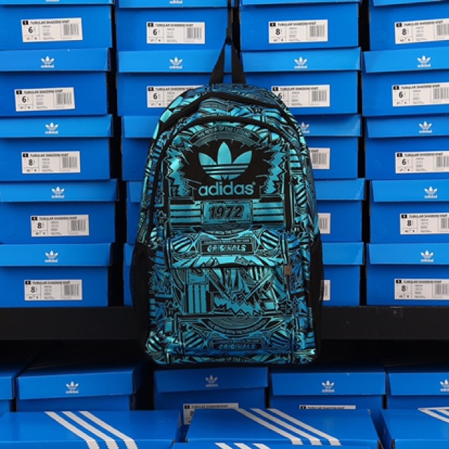 Balo Adidas hoạ tiết chất liệu polyester size 30cm