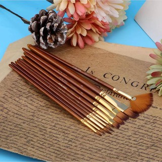 Cọ vẽ màu nước bộ 10 cây