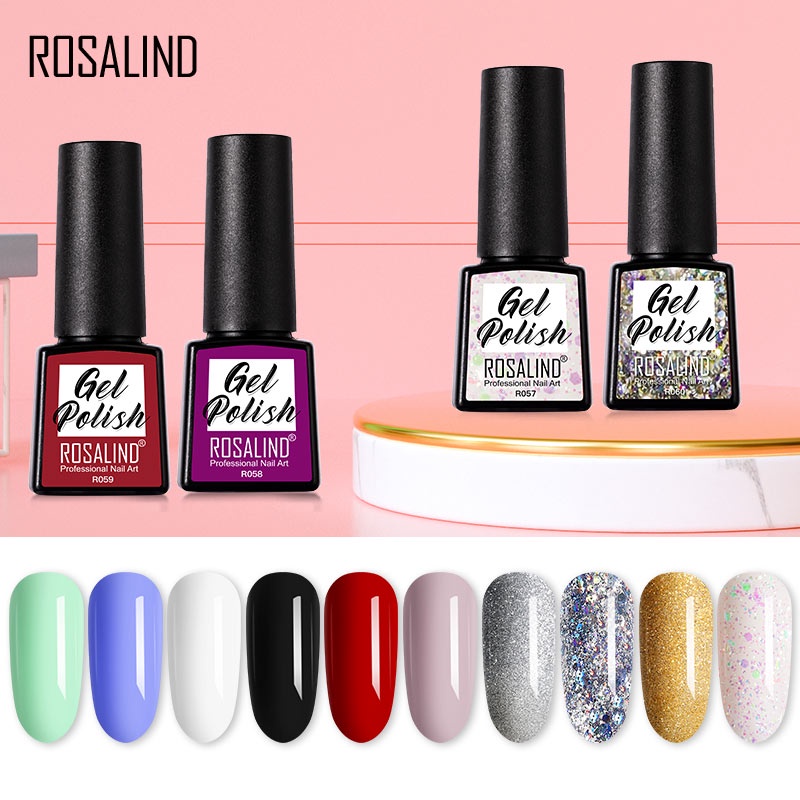 Gel sơn móng tay ROSALIND 7.3ml thích hợp cho đèn LED/ UV
