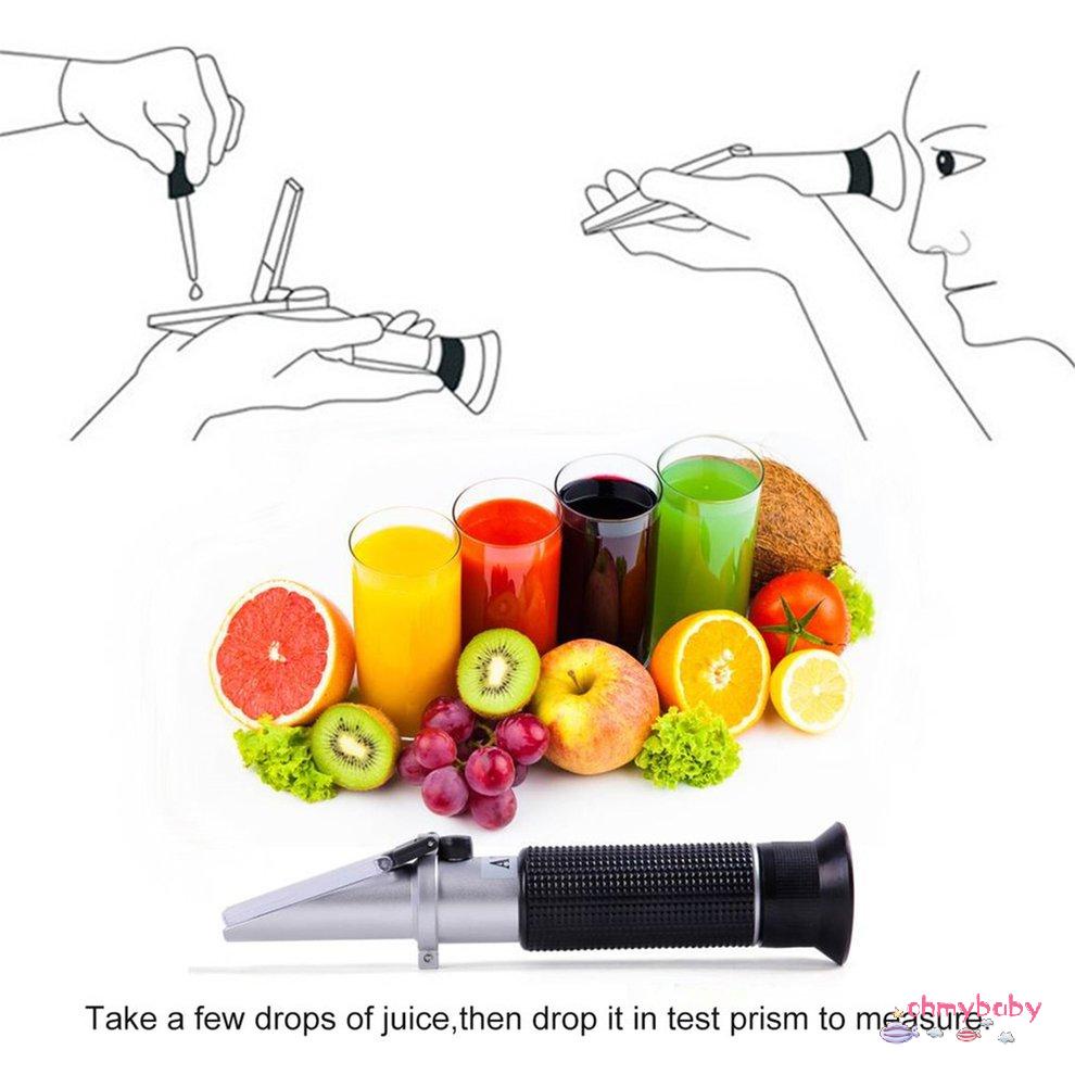 Khúc xạ kế 0 ~ 32% Đường quang Đồ uống Thực phẩm Đồ uống Máy đo hàm lượng ATC [8/18]