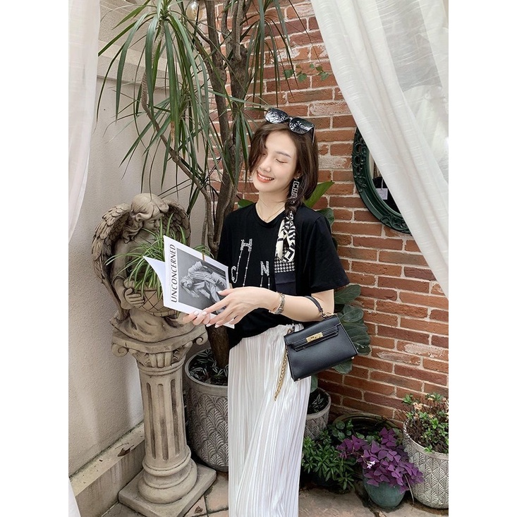 Quần Lụa Ống Rộng Lưng Cao Thiết Kế Xếp Ly Thời Trang Cho Nữ | BigBuy360 - bigbuy360.vn