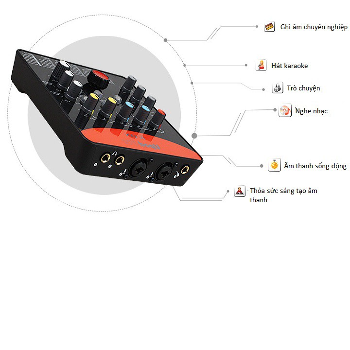 Sound Card Hát Karaoke Live Stream Icon Upod Pro cao cấp