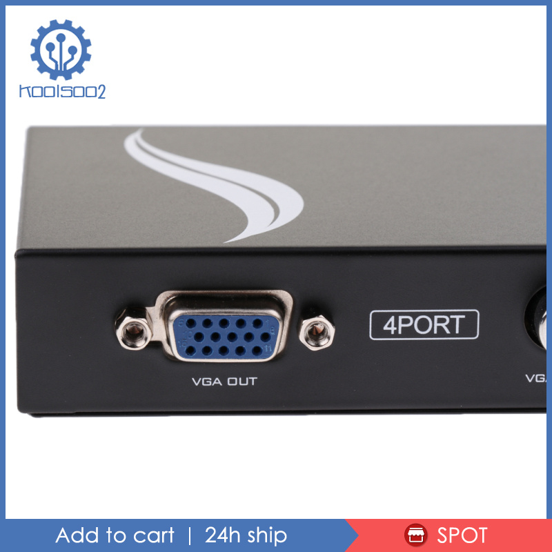 Hộp Chuyển Đổi Koolsoo2 4 Cổng Vga (4 Vga Out / 1 Vga In) Up Sang 1920x1440