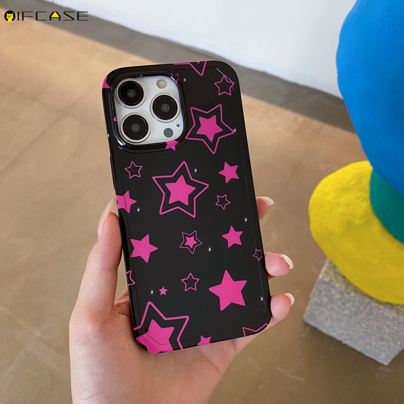 Ốp Điện Thoại Chống Sốc In Hình Ngôi Sao Năm Cánh Cho iPhone 13 12 11 Pro Max XS Max XR X