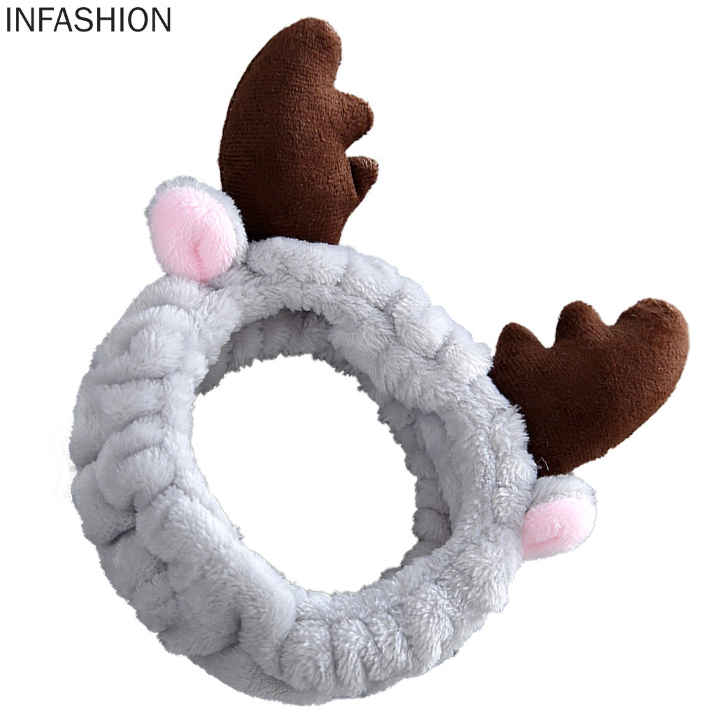 Băng Đô Vải Nhung Co Giãn Dùng Khi Trang Điểm Cho Nữ