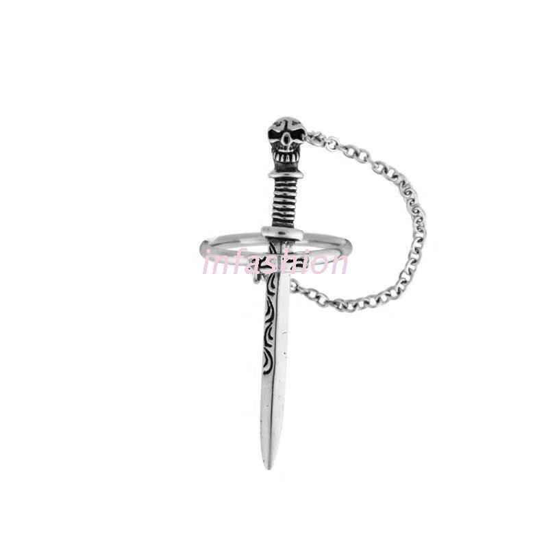 Nhẫn Họa Tiết Đầu Lâu Có Thể Chuyển Động Độc Đáo