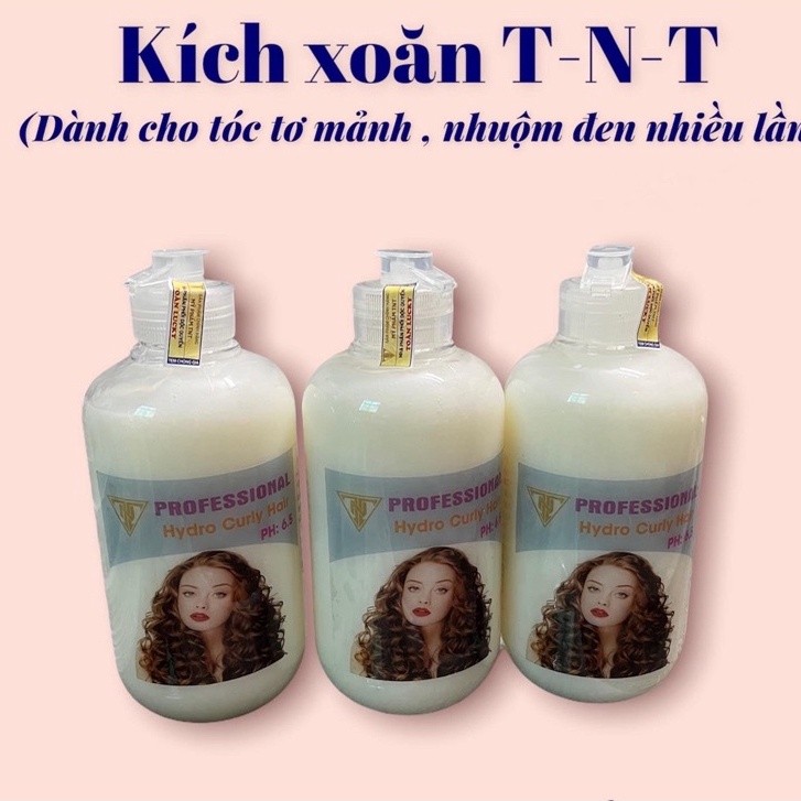 Kích xoăn TNT, kích xoăn tóc Hydro Curly Hair 450ml chính hãng công ty TNT, thuốc uốn tóc, thuốc làm xoăn tóc đơn giản