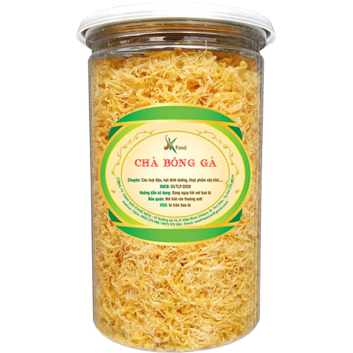 500G CHÀ BÔNG GÀ CHẤT LƯỢNG THƯƠNG HIỆU SK FOOD