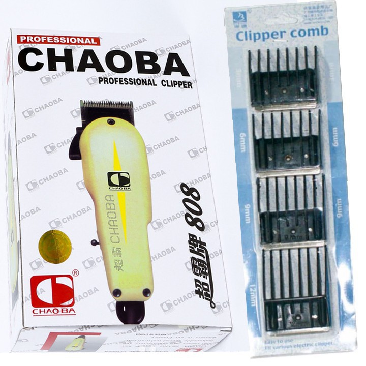 Tông đơ chaoba   TÔNG ĐƠ CẮT TÓC CHAOBA 808 KÈM 4 CỮ CẮT TÓC  MS(591) KV111