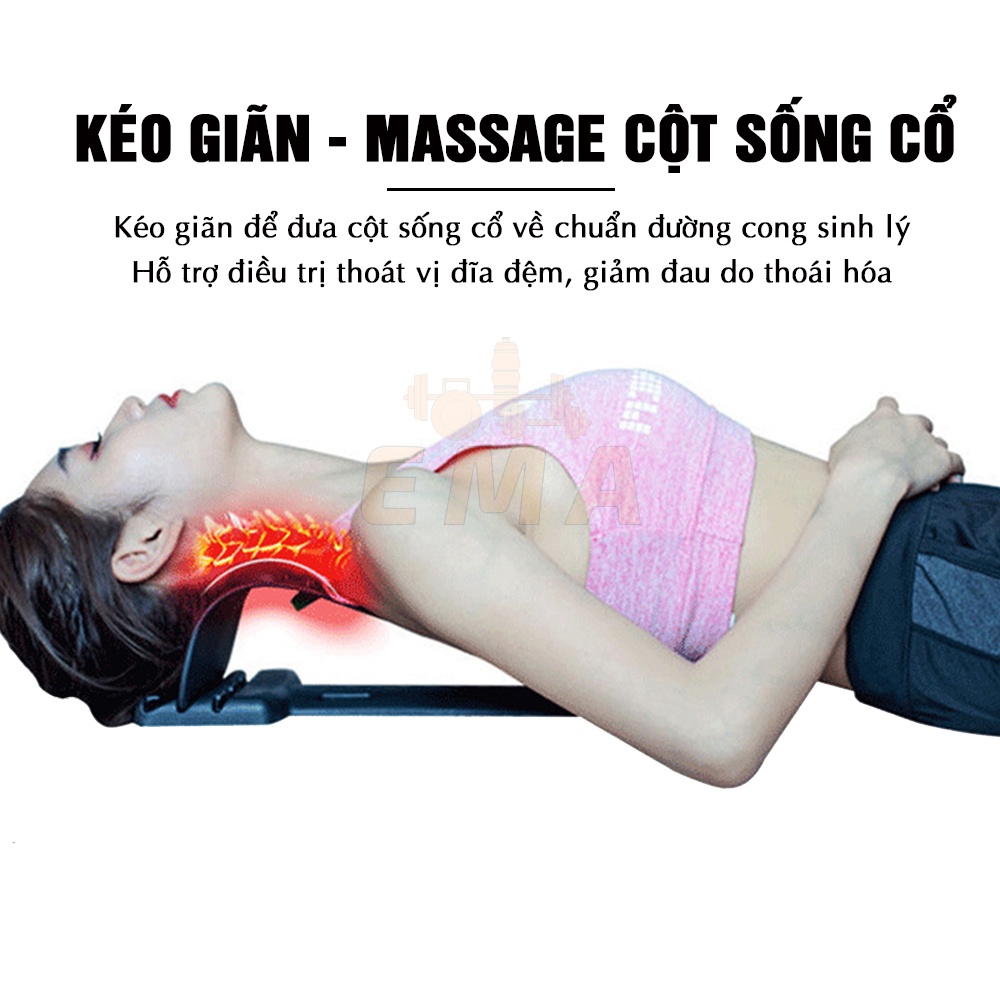 Khung nắn chỉnh đốt sống cổ chống thoái hóa, giảm đau mỏi cổ vai gáy EMA