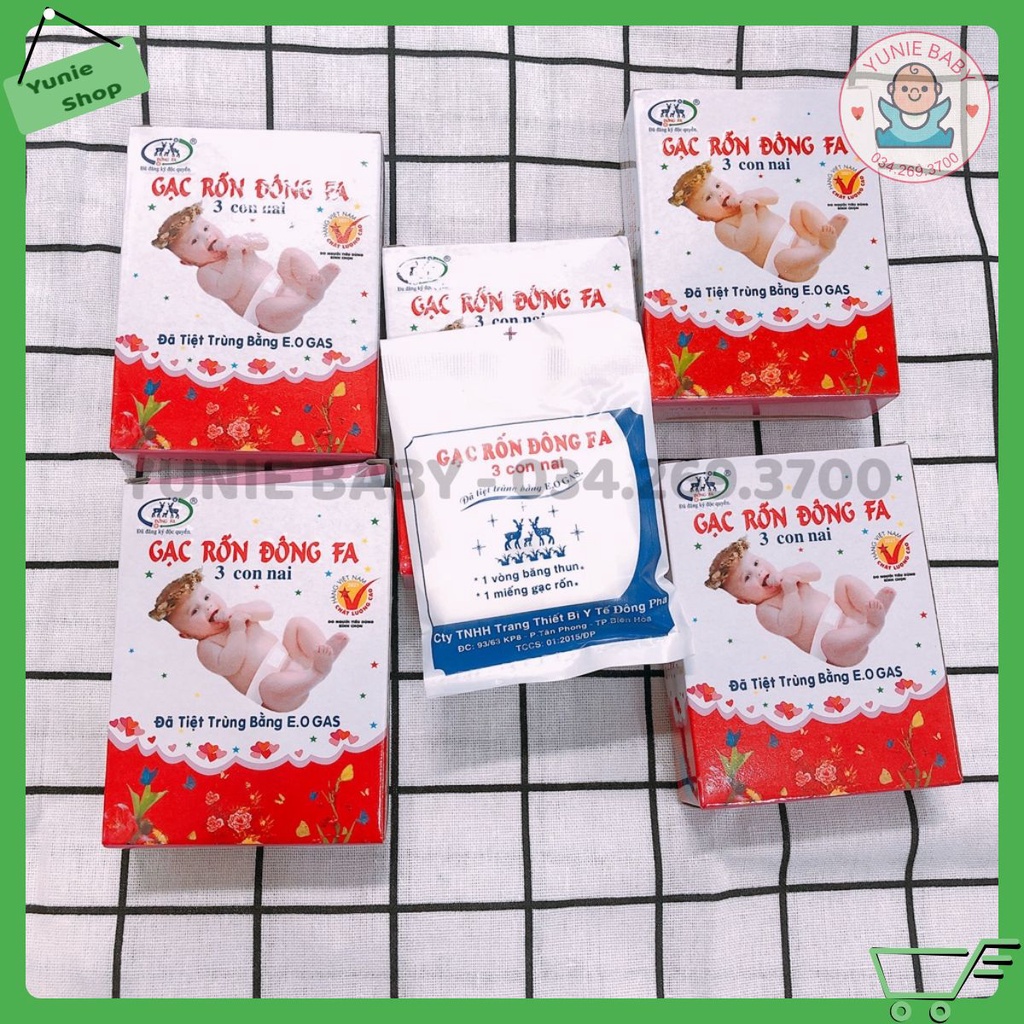 Băng rốn sơ sinh, gạc băng rốn em bé Đông Pha vệ sinh an toàn
