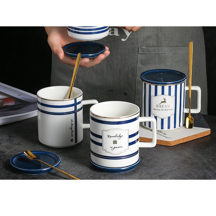 LY SỨ HOẠ TIẾT KÈM NẮP
