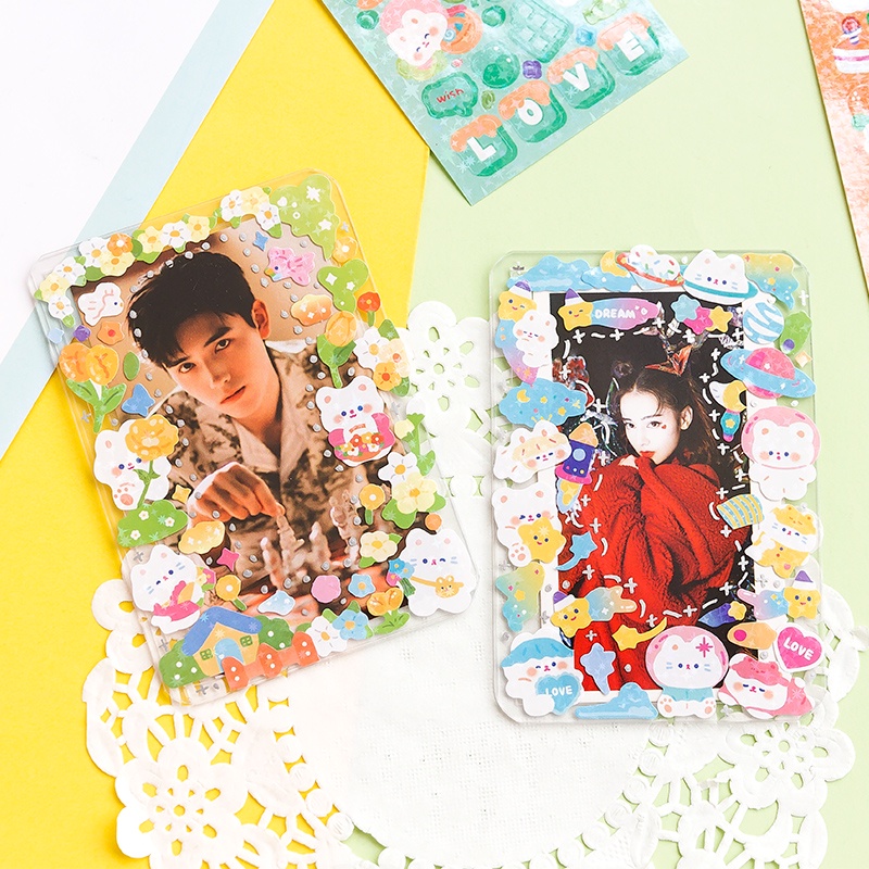 Flowertree 2 Miếng Dán Trang Trí Sổ Tay Hình Bài Hát Độc Đáo