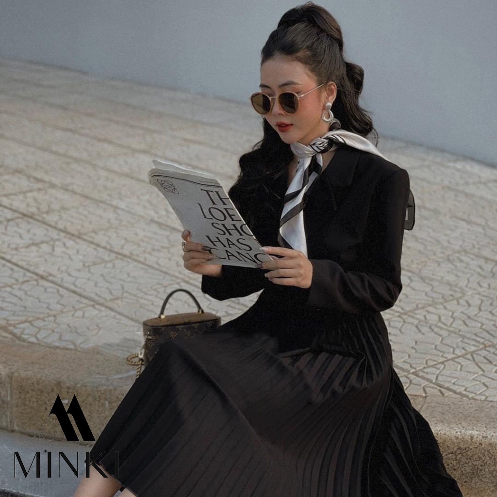 ĐẦM VEST HỒNG ĐEN NUDE DẬP LI - CHẤT LIỆU CAO CẤP - MÀU HỒNG / NUDE / ĐEN | BigBuy360 - bigbuy360.vn