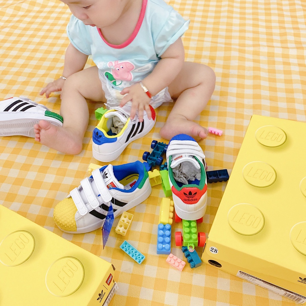 Giày Chạy Bộ LEGO Superstar A X Cho Bé Trai Gái#Giày Vải Canvas Thời Trang Xinh Xắn Cho Bé Gái