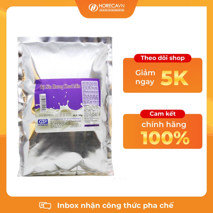 Bột Sữa Khoai Môn GTP Cao Cấp 1Kg - Đảm bảo VSATTP