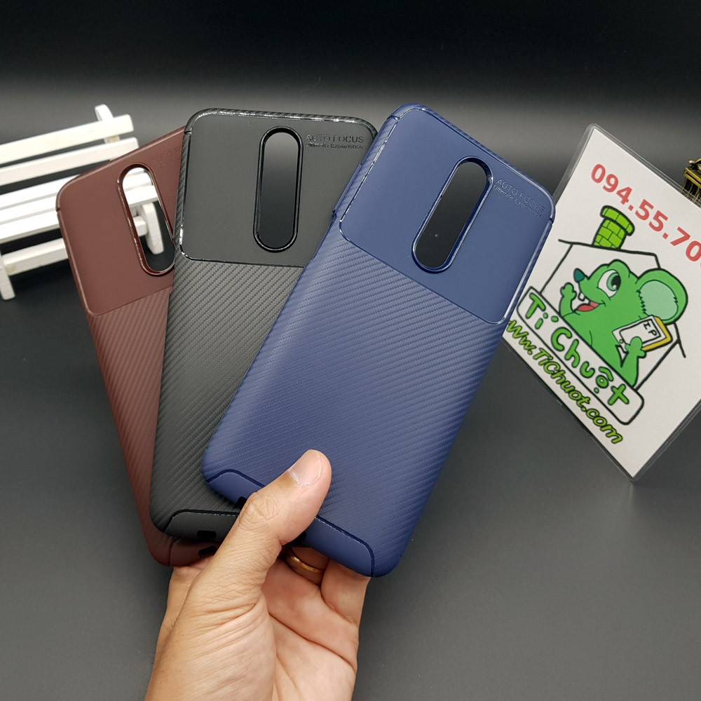 [Loại Tốt] Ốp Lưng Xiaomi Redmi K30/ Poco X2 AutoFocus Vân 3D Carbon Chống Sốc