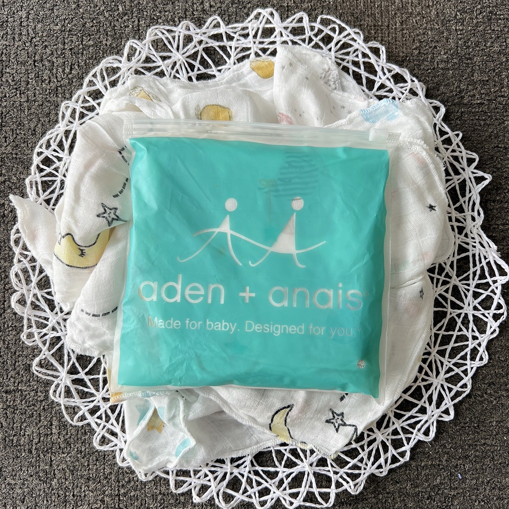 Set 10 Khăn Sữa Aden Sợi Tre Mẫu Mới Siêu Mềm Mịn Cho Bé | Minizon Kids