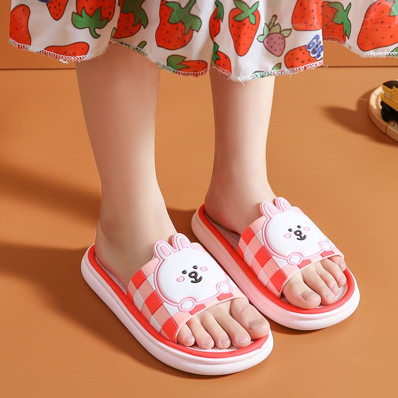 Dép Đi Biển Đế Mềm Siêu Nhẹ Chống Trượt Họa Tiết Hoạt Hình Xinh Xắn Dành Cho Bé