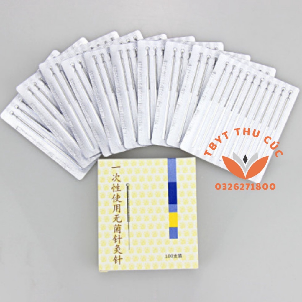 Kim châm cứu Vân Long -Kim châm cứu vô trùng dạng vỉ-DATE MỚI NHẤT-Đầy đủ kích thước