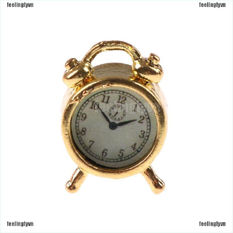 ❤TOP❤ Đồng hồ báo thức kim loại với chủ đề gấu trúc mypanda tỉ lệ 1 / 12 ❤YO
