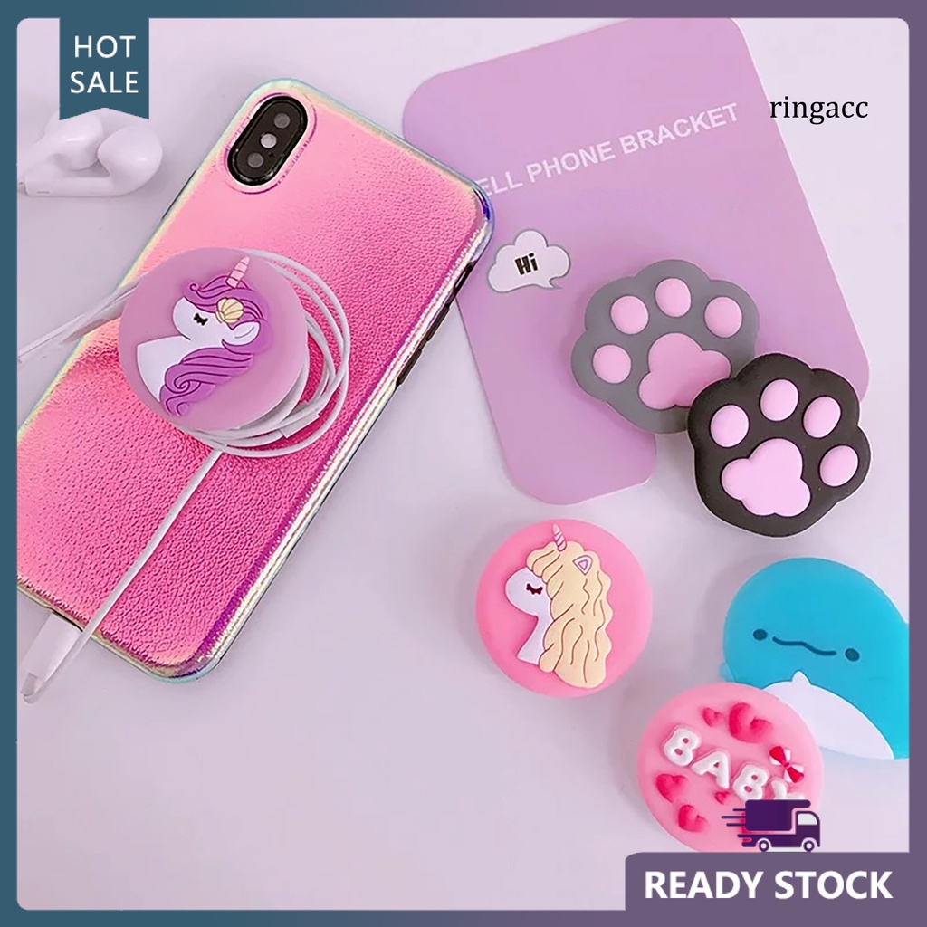 Giá Đỡ Điện Thoại Chống Rơi Có Thể Gập Lại Hình Chân Mèo/ Kỳ Lân Xinh Xắn