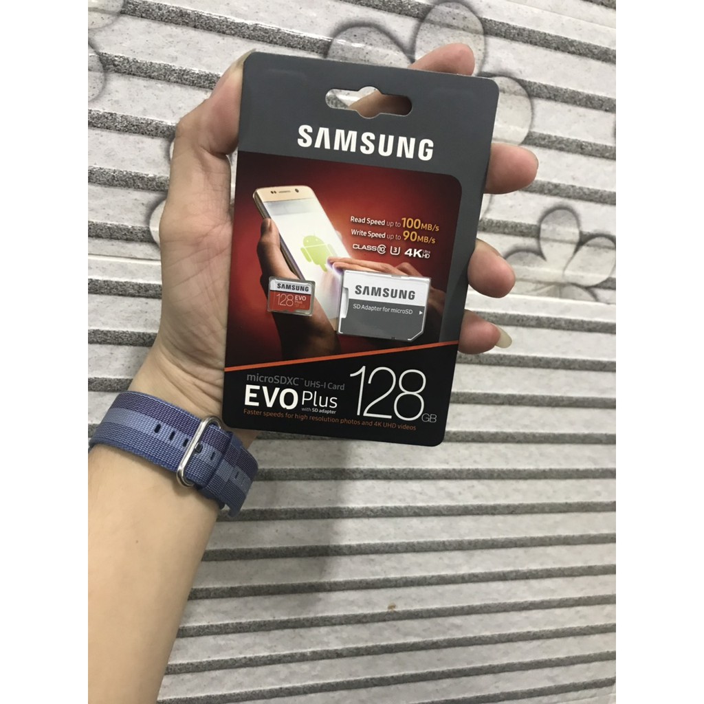 Thẻ Nhớ MicroSDXC Samsung EVO Plus U3 128GB 100MB/s