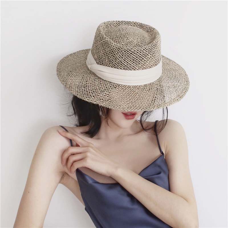 Mũ (nón) cói thưa cao cấp Gaucho Toquilla đi biển - ( Đóng hộp)