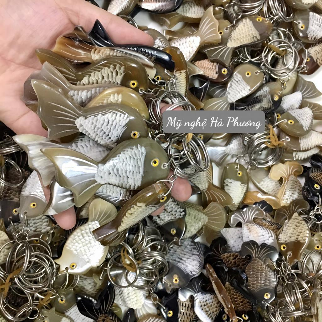 Móc Treo Chìa Khoá CÁ Bằng Sừng Loại Đẹp Xuất Khẩu