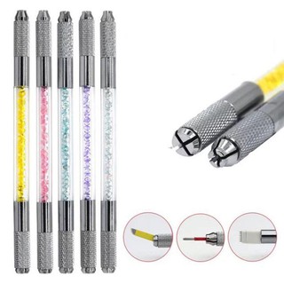 2 cay Cán khắc Hạt Đá 2 Đầu