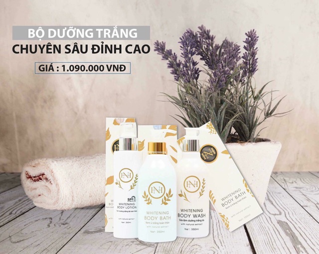 Bộ Sản Phẩm Chăm Sóc Dưỡng Trắng Da Toàn Thân Nga Hoàng