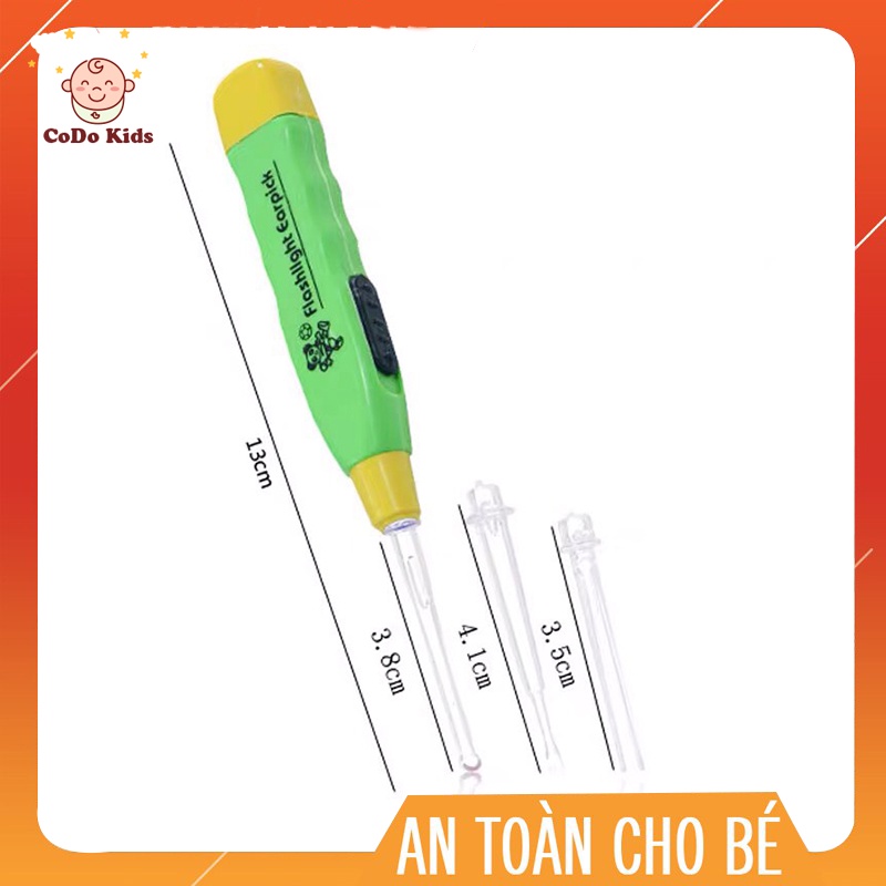 Lấy Ráy Tai Có Đèn Siêu Tiện Lợi, Dụng Cụ Lấy Ráy Tai An Toàn Cho Bé