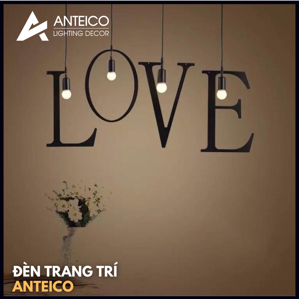 đèn thả chữ cái kèm bóng CAM KẾT CHẤT LƯỢNG SẢN PHẨM VÀ DỊCH VỤ TỐT NHẤT: