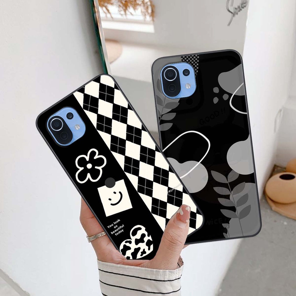 Ốp lưng xiaomi mi 11 lite/ mi 11 lite 5g NE Caro đen trắng cực đẹp