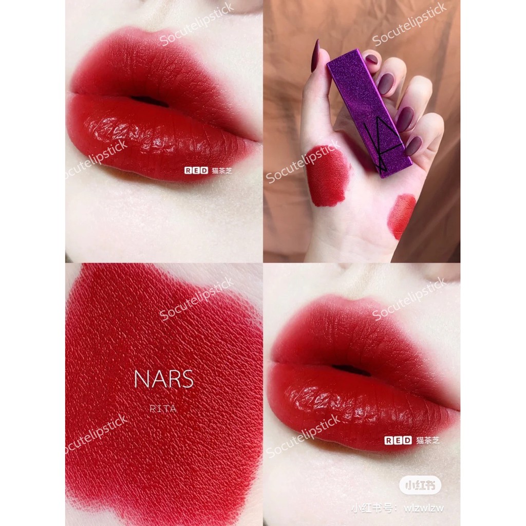 Son Nars Gold Rita-Mona Audacious Lipstick vỏ vàng limited