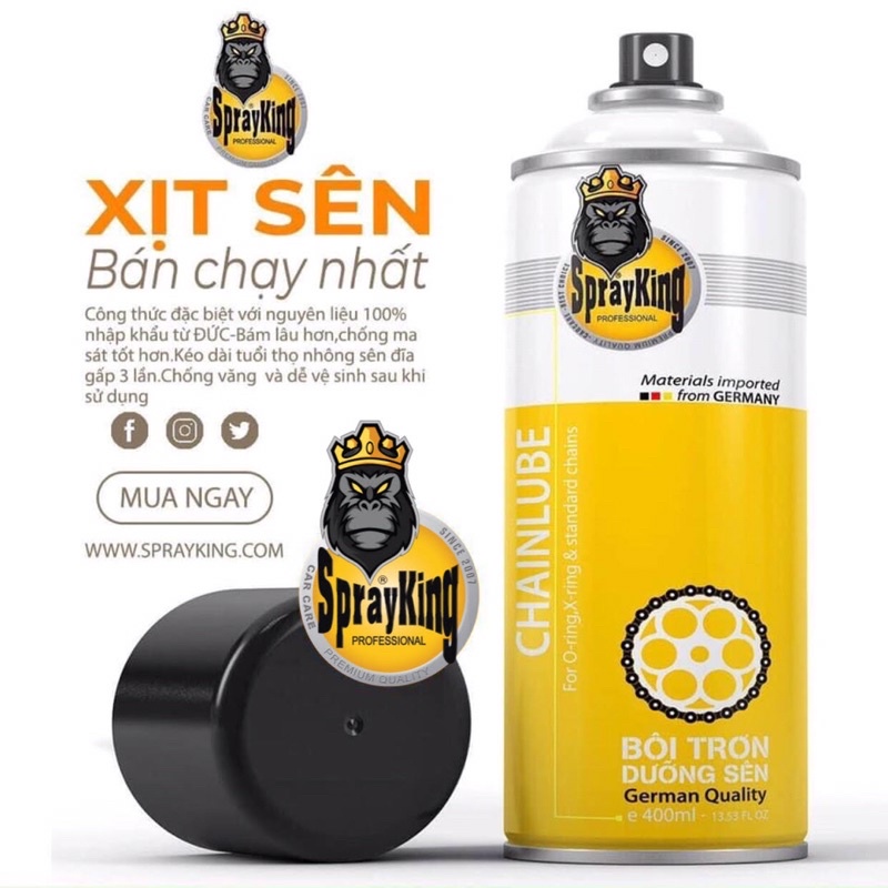 thùng 24 chai dưỡng sên Sprayking 400ml mẫu mới nhất