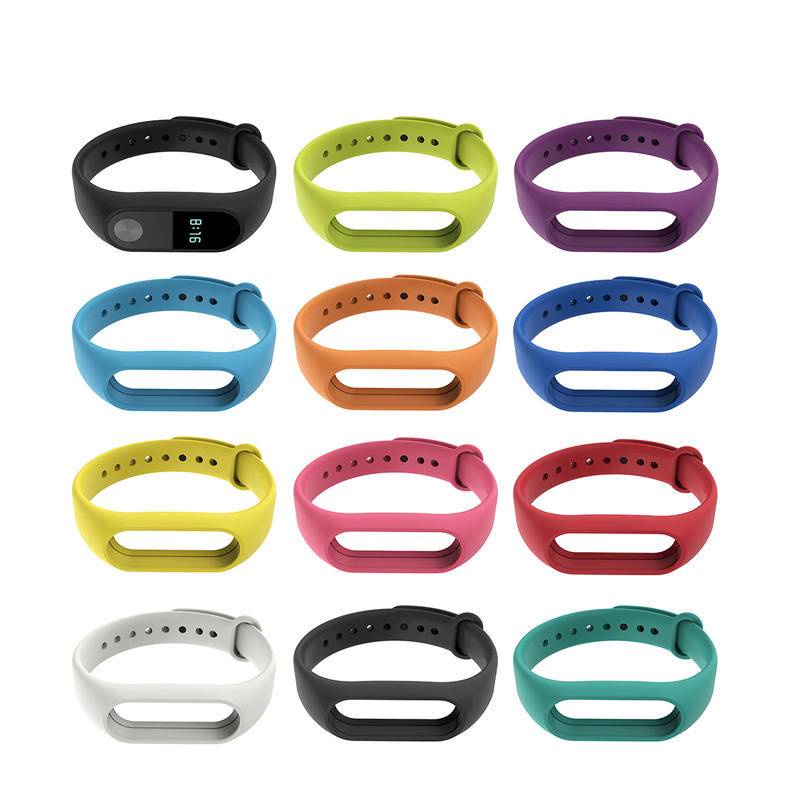 Dây Đeo Thay Thế Chất Liệu Silicon Màu Trơn Cho Xiaomi Mi Band 6 5 4 3 Mi Band 4 5 Mi Band6