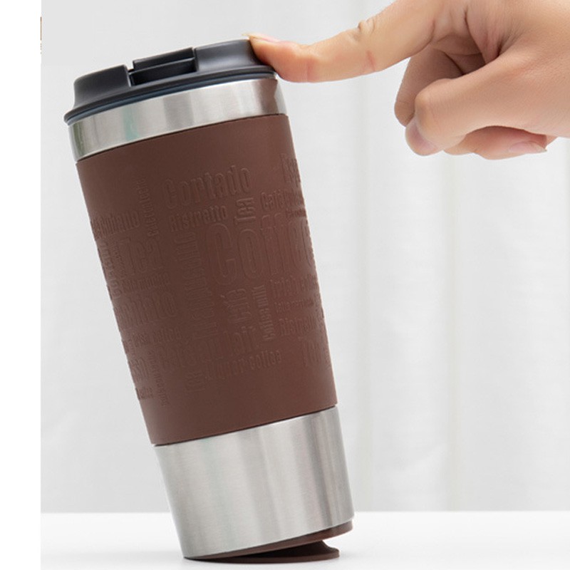 THERMOS Cốc Giữ Nhiệt Bằng Thép Không Gỉ Dung Tích 450ml