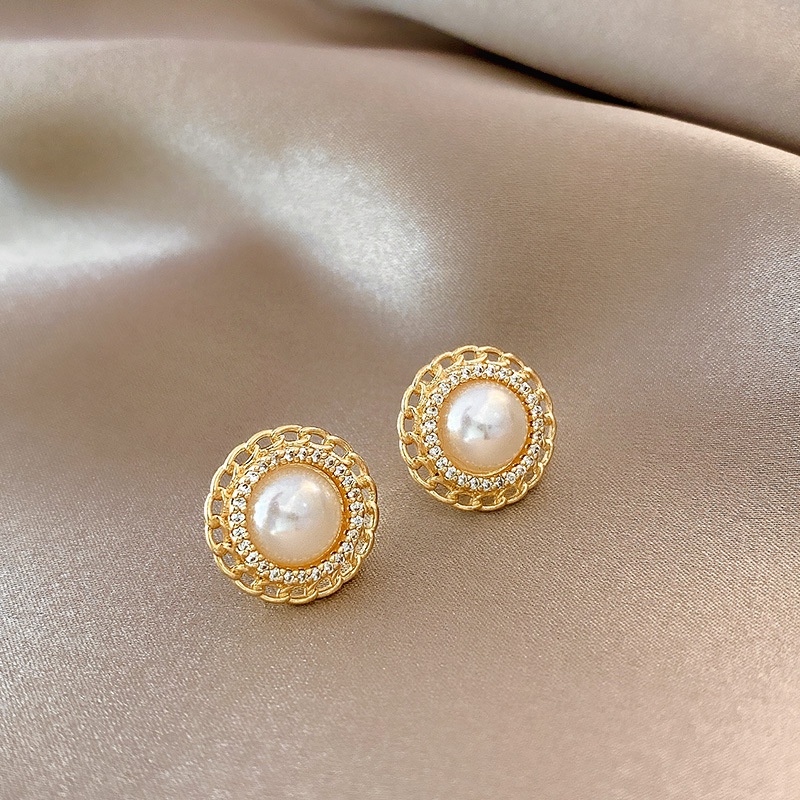Khuyên tai phong cách Retro Hàn Quốc đơn giản
