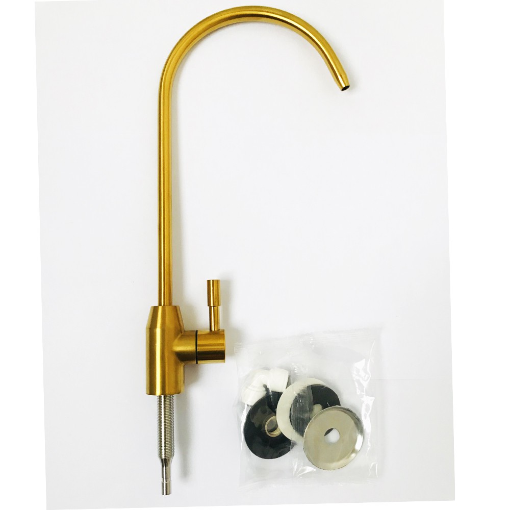 Vòi nước inox 304 được mạ vàng Cao cấp cho máy lọc nước